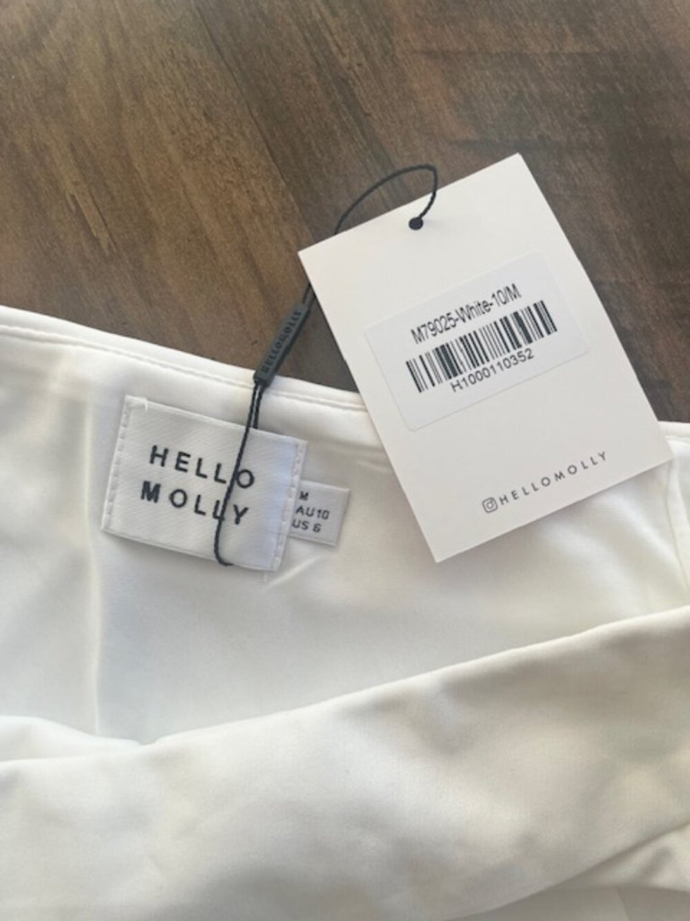 Size M | US 6 Hello Molly White Mini Dress - Picture 3 of 4